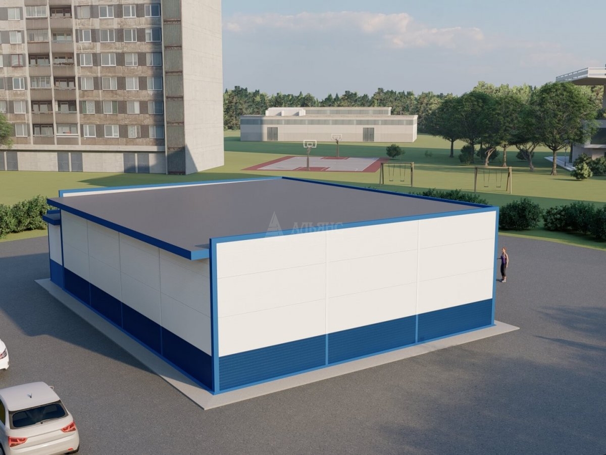 3D визуализация Магазин из сэндвич-панелей - фото 4