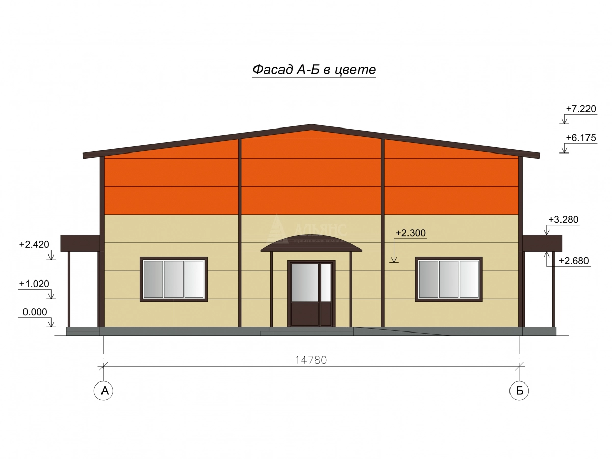 3D визуализация Реконструкция ангара из сэндвич-панелей - фото 2