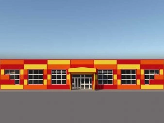 Торговый центр из сэндвич-панелей