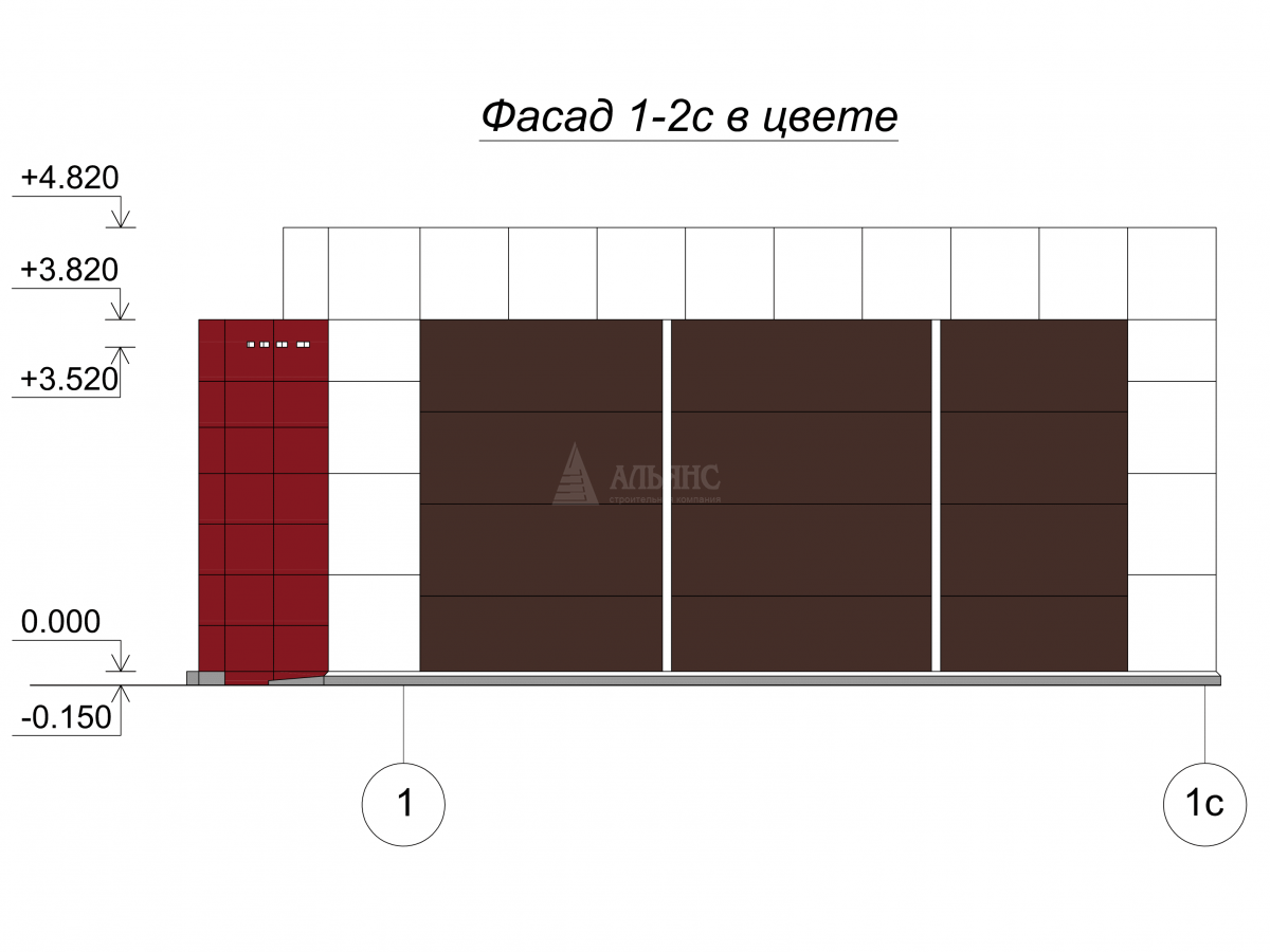 Планировка Шиномонтаж из сэндвич панелей -  фото 3