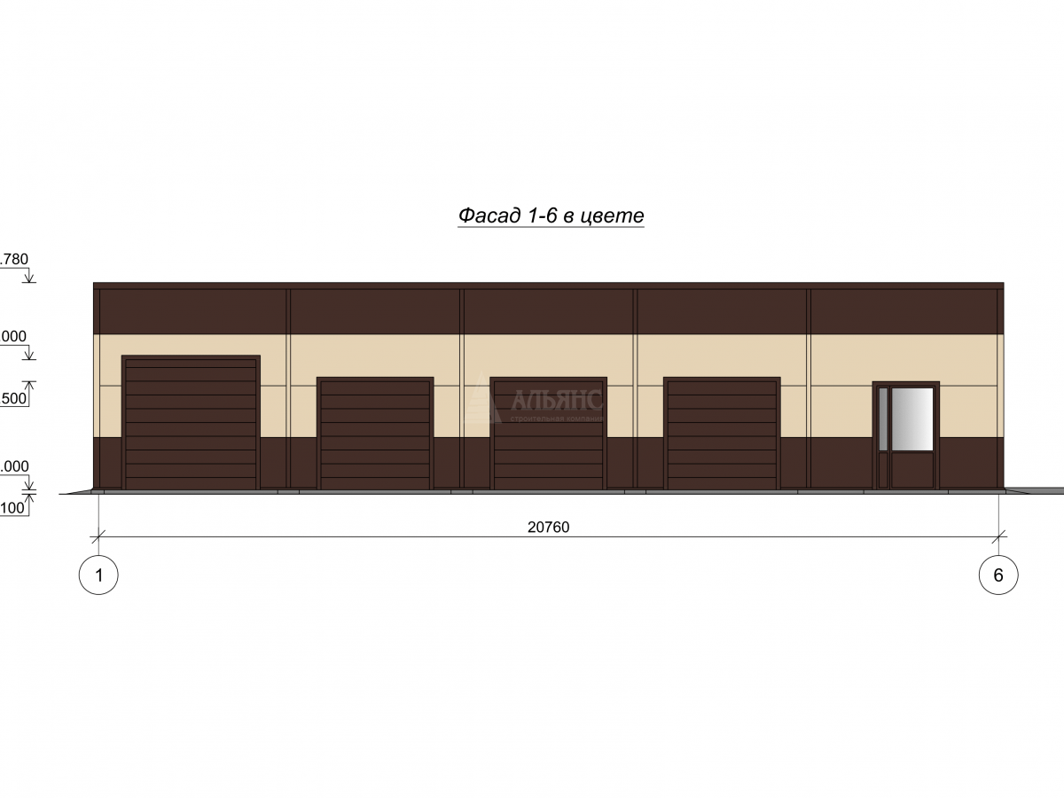 3D визуализация Автомойка из сэндвич-панелей - фото 8