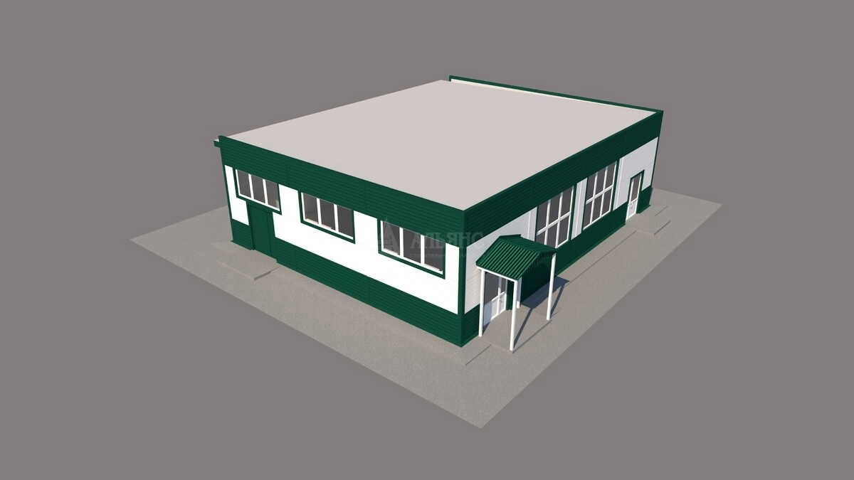 3D визуализация Магазин из сэндвич-панелей - фото 13
