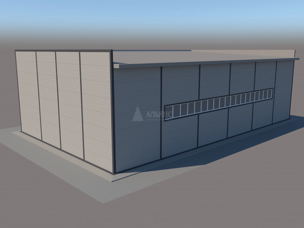 3D визуализация СТО из сэндвич-панелей - фото 8